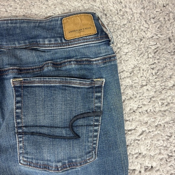 American Eagle Jeans Womens 6 Kick Boot Super Stretch Casual Denim Basic Concert - Picture 5 of 7